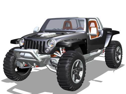 Моделька машины Jeep Hurricane Concept